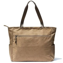 LARGE BEACH BAG Water Resistant Lightweight 20 inch Women Tote Bag for Gym Beach Travel Pool Yoga Nurse - 卡其色 - 查看 2