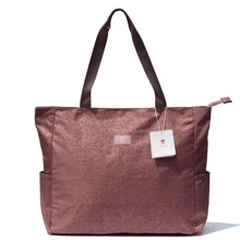 LARGE BEACH BAG Water Resistant Lightweight 20 inch Women Tote Bag for Gym Beach Travel Pool Yoga Nurse - 鏽棕色 - 查看 4