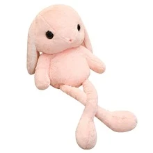 1 pieza Cojín rosado decorativo dulce franela con diseño de conejo para casa - Rosa - Ver 4