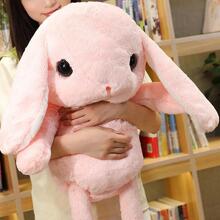 1 pieza Cojín rosado decorativo dulce franela con diseño de conejo para casa - Rosa - Ver 1