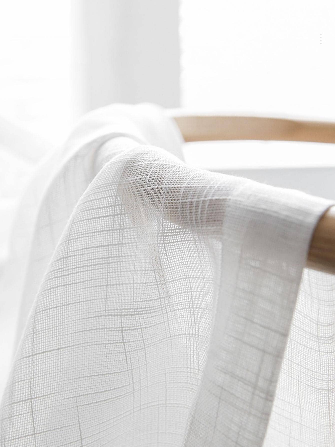 Perdele transparentă albă, modernă, poliester, cu filtrare a luminii, perdea transparentă pentru lenjerie de casă