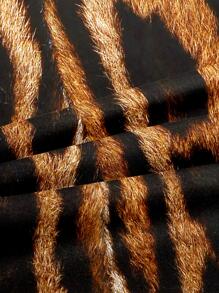 3 cái/bộ Bộ Chăn Ga Gối Họa Tiết Da Báo (1 Vỏ Chăn & 2 Vỏ Gối), Bộ Chăn Ga Gối Polyester Thời Trang Cho Tất Cả Các Mùa - Nhiều màu - Xem 3