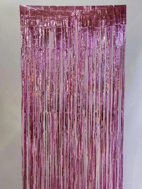 1pc Party Backdrop Metallic Foil Fringe Tinsel Curtain Adult Kids Birthday Party Wedding Decoration Baby Shower Favor Supplies