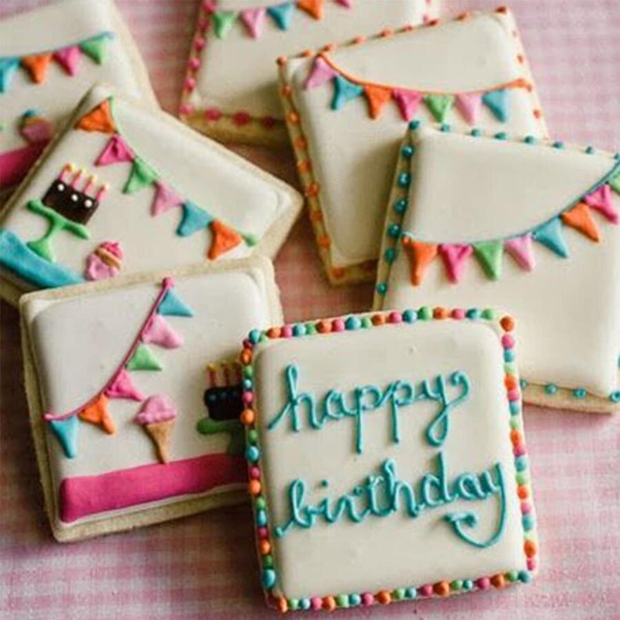 5pcs/set Stainless Steel Cookie Mold, Classic Square Design Cookie