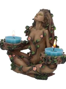 1 Đế Nến Polyresin, Hình Thời Trang & Hoa Trang Trí Chân Nến Cho Gia Đình - Nhiều màu - Xem 7