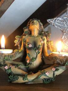 1 Đế Nến Polyresin, Hình Thời Trang & Hoa Trang Trí Chân Nến Cho Gia Đình - Nhiều màu - Xem 3