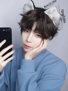 2 chiếc tai nhung trang trí dễ thương cho cả nam và nữ dùng để trang trí tiệc Halloween - Đen và trắng - Xem 5