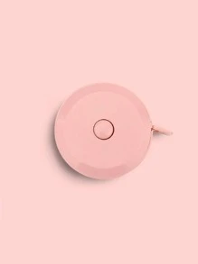 1Pc 150Cm Nhựa Thước Đo, Tối Giản Hình Chiếc Nhẫn Mềm Mại Tự Động Có Thể Thu Vào Ban Nhạc Băng Cho Gia Đình - Hồng - Xem 2