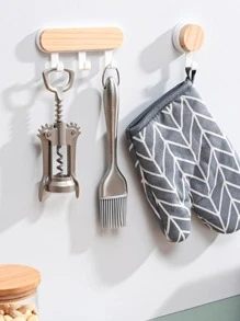 Self Adhesive Wall Hook Strong Without Drilling Coat Bag Bathroom Door Kitchen Towel Hanger Hooks Home Storage Accessories