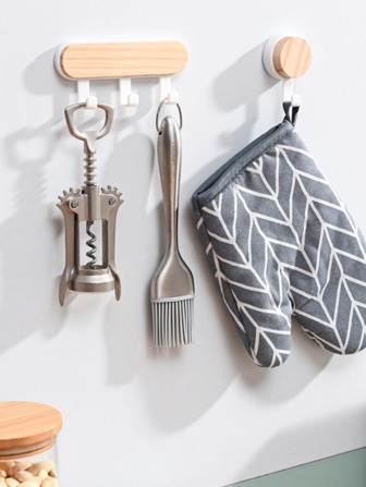 自粘牆掛勾，強力不需鑽孔掛衣袋，浴室門廚房毛巾掛鉤，家居儲物配件