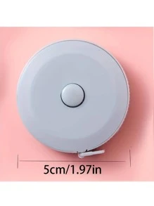 1Pc 150Cm Nhựa Thước Đo, Tối Giản Hình Chiếc Nhẫn Mềm Mại Tự Động Có Thể Thu Vào Ban Nhạc Băng Cho Gia Đình - Hồng - Xem 4