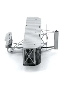 1套飛機形狀金屬拼圖積木 - 銀色 - 查看 4