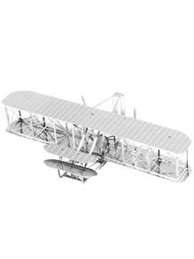 1套飛機形狀金屬拼圖積木 - 銀色 - 查看 5