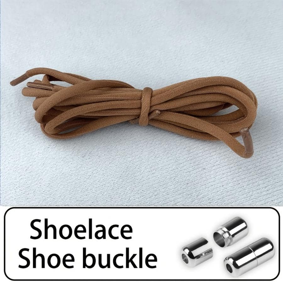 Convenient NoTie Shoelaces With Pink Metal Buckle EasyToUse