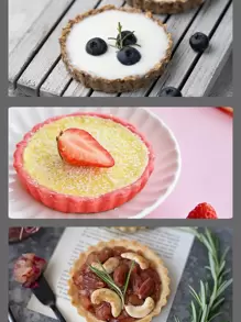 1pc Mini Tart Pan With Removable Bottom Round Nonstick Quiche Pan, Heavy Duty Fluted Side For Pie,Mousse Cake, Dessert Baking - Black - View 11