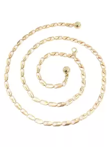 1 Nữ Trang Trí Quả Bóng Tròn Thắt Lưng Thời Trang Cho Trang Trí Đầm - Vàng - Xem 2