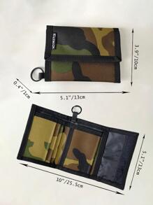 1 chiếc Ví ngắn nam, kẹp thường ngày, nhãn chữ màu trơn, di động, nhiều màu, dùng hàng ngày khi đi làm - Nhiều màu - Xem 8