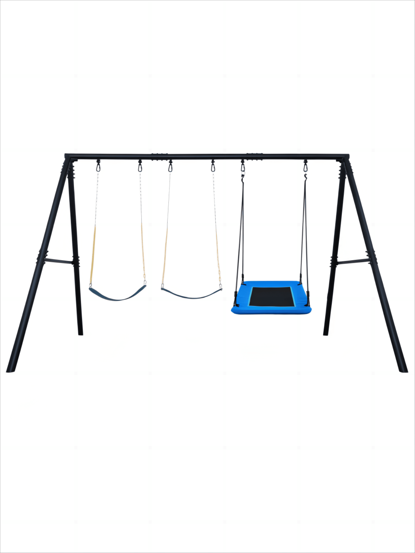 600lb Heavy Duty Swing Set with 1 Platform Swing, 2 Belt Swings,A Frame