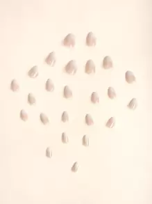 Upgrade Your Look With 24pcs Short Oval Ombre Full Cover Fake Nail Set Press On Nails Nail Supplies