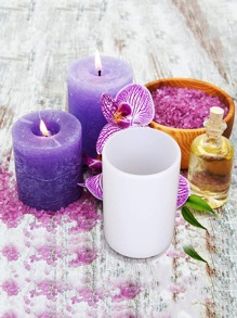 2pcs/Set Silicone Candle Mold, Minimalist Cylinder Shaped DIY Candle Mold For Crafts - White - View 4