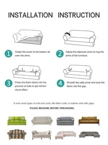 tấm bọc ghế sofa hoa văn bằng đá cẩm thạch, tấm bọc ghế sofa Polyester hiện đại cho gia đình - Nhiều màu - Xem 12