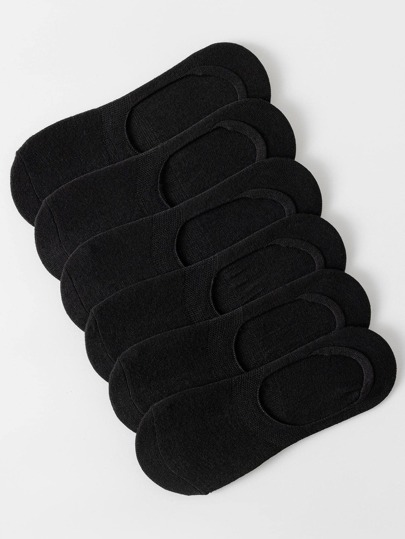 جوارب قصيرة غير مرئية موحدة اللون كاجوال , الى الحياة اليومية 6 أزواج نساء