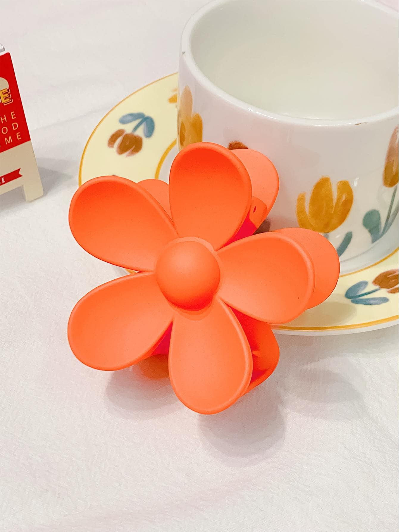 1 cái kẹp tóc hình hoa thời trang cho phụ nữ để trang trí hàng ngày - trái cam - Xem 1