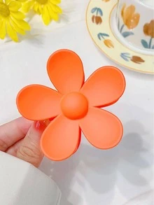 1 cái kẹp tóc hình hoa thời trang cho phụ nữ để trang trí hàng ngày - trái cam - Xem 4