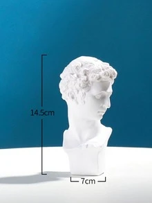 1入組人物設計裝飾用品創意合成樹脂裝飾物品適用於家庭裝飾用品 - 白色 - 查看 3