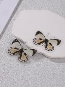 40pcs Butterfly Pattern Assorted Sticker, Vintage Multi-purpose Decorative Sticker For DIY Craft, Hand Account, Decoration - Multicolor - View 3