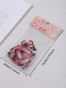 40入組蝴蝶樣式多種復古多用途裝飾貼紙適用於DIY手掌裝飾用品 - 彩色 - 查看 6