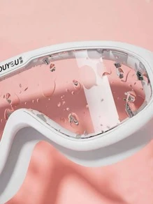 1pc Large Frame Anti-Fog High Definition Waterproof Swimming Goggles For Men And Women, Beach Essentials, Beach Accessories, Pool Float - Pink - View 6