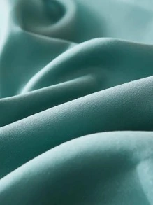 1入組素色藍色的荷葉邊極簡風格織物床上用品 床裙適用於 - 彩色 - 查看 4