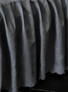 1 Đồng Màu Chăn Ga Giường Váy Tối Giản Chất Liệu Vải Ren Viền Giường Váy Cho Phòng Ngủ - Nhiều màu - Xem 2