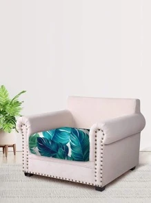 1 Máy Tính Nhiệt Đới Lá In Co Giãn Ghế Sofa Bụi, Polyester Xanh Bọc Ghế Sofa, Hoàn Hảo Cho Tất Cả Các Mùa - màu xanh lá - Xem 4