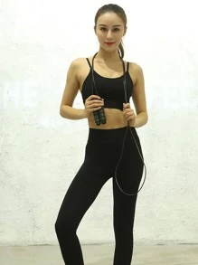 1 Stück Springseil mit griffiger Kugellageraufhängung aus ABS, Fitnesszubehör, Sport, Fitnessstudio, Heimtraining, Springseil