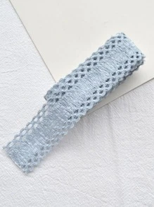 2pcs Women Solid Hollow Out Casual DIY Ribbon For Hair Clip Making Hair Band Headband Turban Headband Sweatband