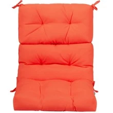 COSTWAY 22''x44'' Back Chair Cushion Tufted Pillow Patio Seating Pad Orange - Orange - View 11