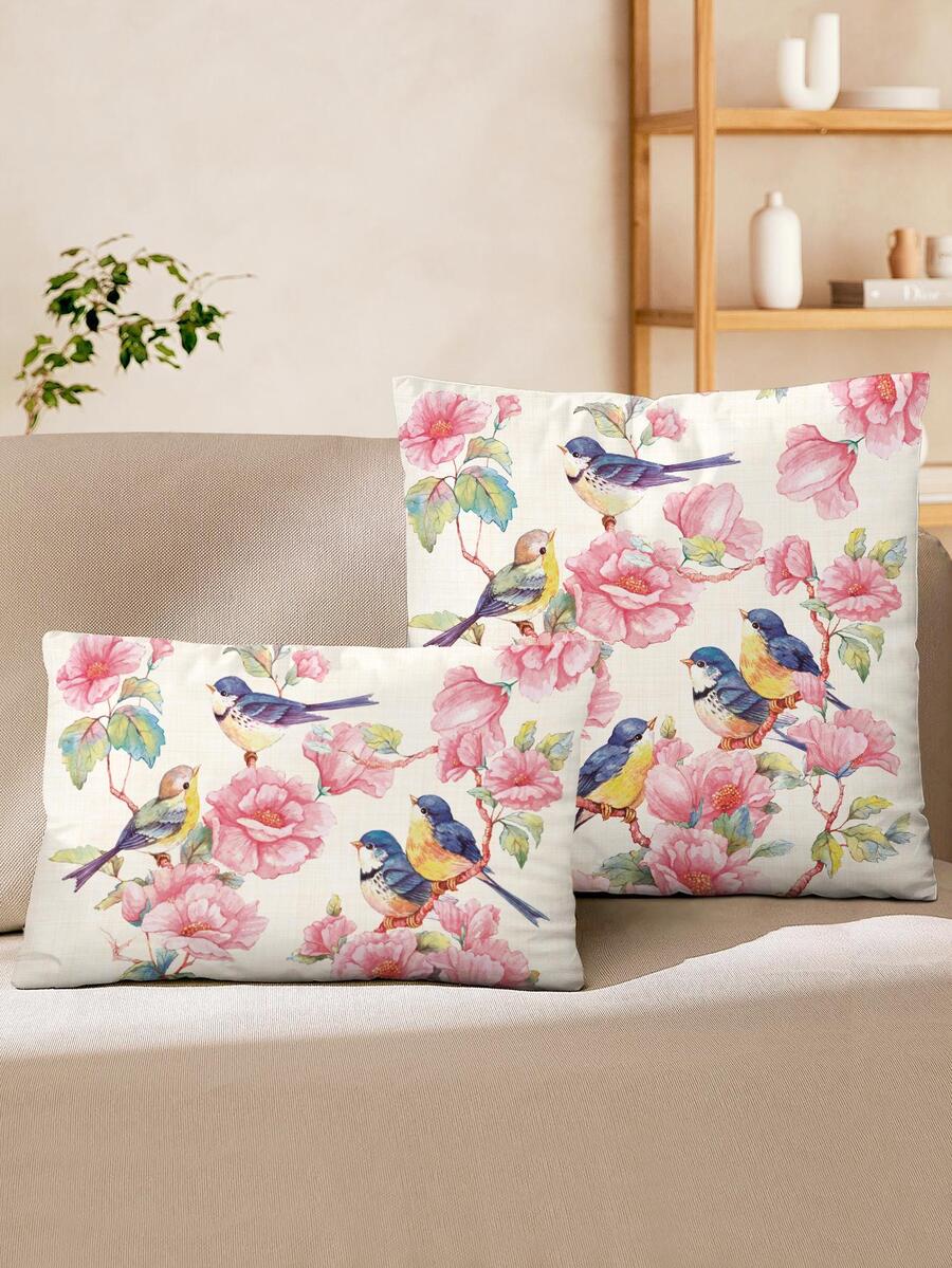 1 Máy Tính Không Làm Đầy Chim Và Họa Tiết Đệm, vải Hiện Đại Ném Gối Cho Ghế Sofa, Ghế Sofa - Nhiều màu - Xem 1