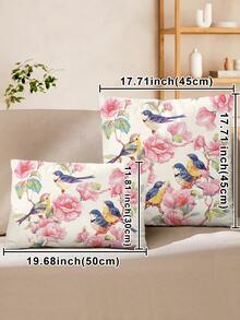 1 Máy Tính Không Làm Đầy Chim Và Họa Tiết Đệm, vải Hiện Đại Ném Gối Cho Ghế Sofa, Ghế Sofa - Nhiều màu - Xem 6