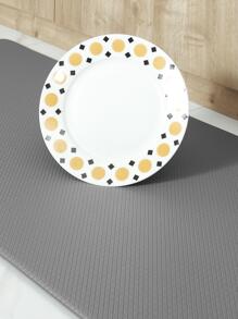 1 Cái Đơn Giản Màu Xám Bền Sàn, Polyester Chống Thấm Nước Chống Trơn Trượt Nhà Sàn - Xám - Xem 6