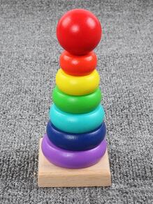 1件套撞色現代顏色堆疊玩具適用於嬰兒 - 彩色 - 查看 1