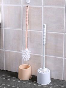 1pc Long Handle Toilet Cleaning Brush, Green PP Cleaning Brush For Household - Green - View 4