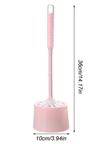 1pc Long Handle Toilet Cleaning Brush, Green PP Cleaning Brush For Household - Green - View 5