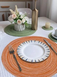 1pc Plant-Based -Friendly  Table Mat Cup Mat With Diameter 30cm/11cm/18cm/38cm - View 1