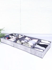 3 Gói 18 Lưới Hộp Bảo Quản Đồ Lót Màu Xám Nhạt Hộp Bảo Quản Tất Tại Nhà - Màu Xám nhạt - Xem 6