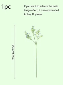 1pc Mini Blue Romantic Artificial Flower, Modern Polyester Faux Flower For Home Decor - Blue - View 6