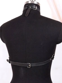 1 Nhẫn Nữ Liên Kết Punk Dây Nịt Dây, Cho Trang Trí Tiệc - màu đen - Xem 5