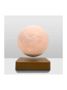 Levitating Moon Lamp, Floating and Spinning in Air Freely with Adjustable Bightness Moon Night Light for Unique Gifts,Room Decor,Office Desk Tech Toys - 彩色 - 查看 3