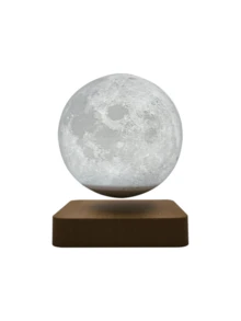 Levitating Moon Lamp, Floating and Spinning in Air Freely with Adjustable Bightness Moon Night Light for Unique Gifts,Room Decor,Office Desk Tech Toys - 彩色 - 查看 6